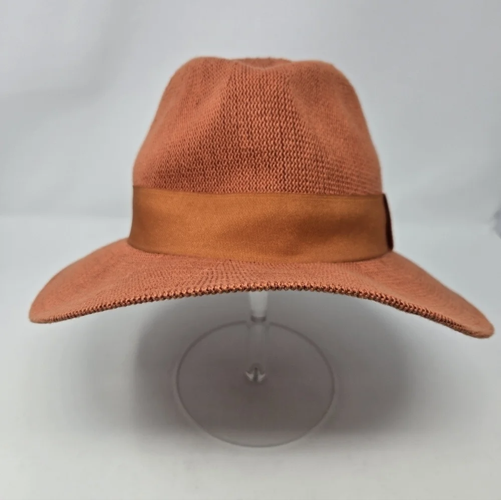 BY ANTHROPOLOGIE ROWAN RANCHER WIDE BRIM FEDORA BURNT ORANGE WOMEN OS BOHO HAT